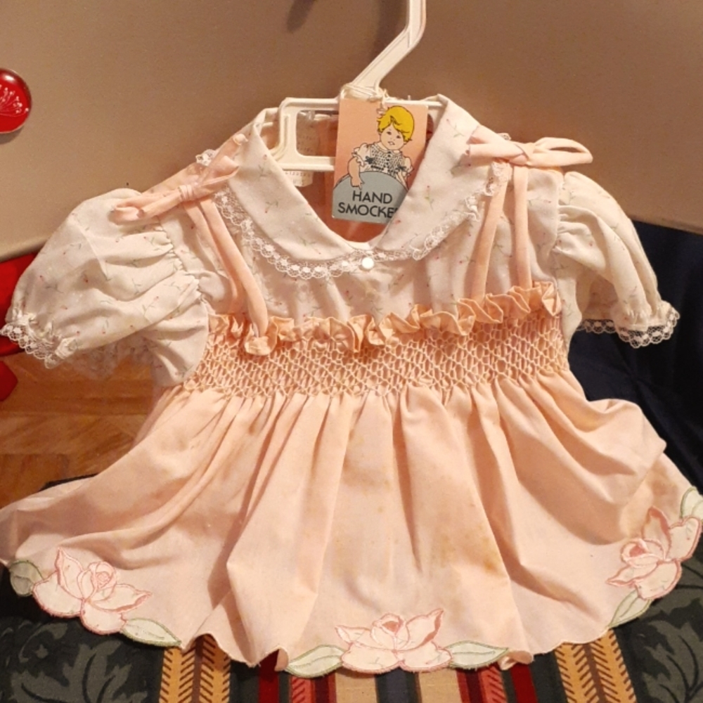 Vintage baby girl dress still new with tags 1960s